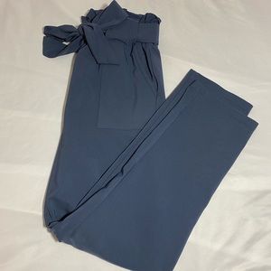 Blue tie dress pants